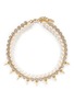 Main View - Click To Enlarge - JOOMI LIM - Spike crystal pearl double strand necklace