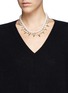 Figure View - Click To Enlarge - JOOMI LIM - Spike crystal pearl double strand necklace