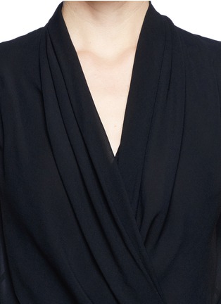 Detail View - Click To Enlarge - HELMUT LANG - Silk wrap top