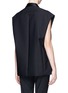 Back View - Click To Enlarge - 3.1 PHILLIP LIM - Sleeveless tuxedo barathea vest