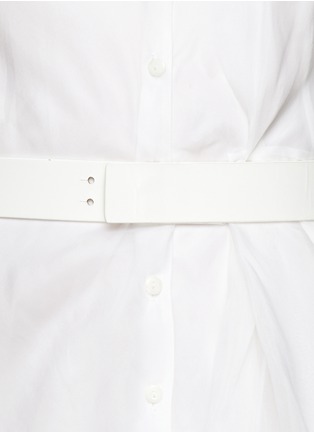Detail View - Click To Enlarge - THEORY - 'Diaz' organza shirt dress