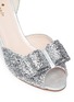 Detail View - Click To Enlarge - KATE SPADE - 'Sela' bow glitter peep toe pumps