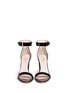 Front View - Click To Enlarge - KATE SPADE - 'Idelle' floral cutout heel patent leather sandals