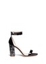 Main View - Click To Enlarge - KATE SPADE - 'Idelle' floral cutout heel patent leather sandals