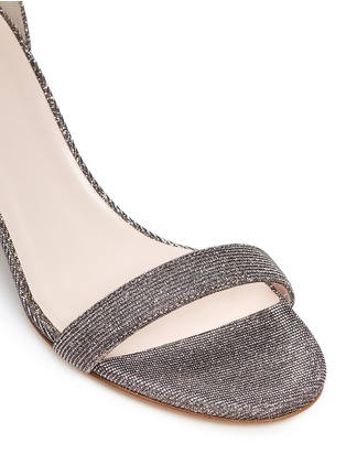 Detail View - Click To Enlarge - KATE SPADE - 'Elsa' metallic glitter lamé sandals