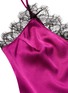 Detail View - Click To Enlarge - KIKI DE MONTPARNASSE - Lace inset silk camisole