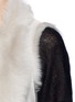 Detail View - Click To Enlarge - KARL DONOGHUE - Reversible mesh embossed lambskin shearling drape gilet
