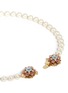 Detail View - Click To Enlarge - MIRIAM HASKELL - Crystal floral clasp glass pearl necklace