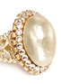 Detail View - Click To Enlarge - MIRIAM HASKELL - Baroque glass pearl crystal oval filigree ring