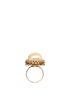 Figure View - Click To Enlarge - MIRIAM HASKELL - Baroque glass pearl crystal oval filigree ring