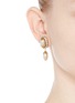 Figure View - Click To Enlarge - MIRIAM HASKELL - Swarovski crystal glass pearl drop earrings
