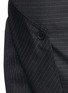 Detail View - Click To Enlarge - DKNY - Asymmetric fold wrap pinstripe pencil skirt