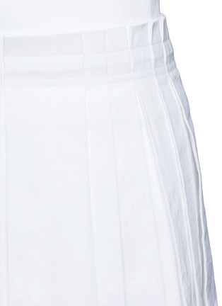 Detail View - Click To Enlarge - DKNY - Inverted pleat linen skirt belt