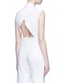 Back View - Click To Enlarge - DKNY - Open back tie waist tailored vest