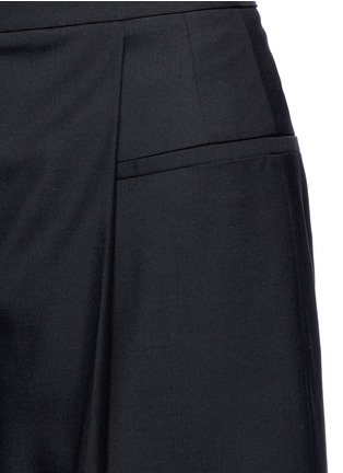 Detail View - Click To Enlarge - ALEXANDER WANG - Cropped wide leg wool-mohair pants