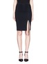 Main View - Click To Enlarge - ALEXANDER WANG - Asymmetric lace-up knit skirt