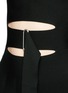 Detail View - Click To Enlarge - ALEXANDER WANG - Belted cutout strapless knit dress