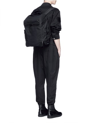 Figure View - Click To Enlarge - ALEXANDER WANG - 'Wallie' rubberised canvas backpack