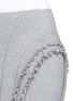 Detail View - Click To Enlarge - ALEXANDER WANG - Frilled trim panelled knit skirt
