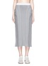 Main View - Click To Enlarge - ALEXANDER WANG - Frilled trim panelled knit skirt