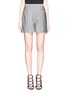 Main View - Click To Enlarge - ALEXANDER WANG - Pleated front wool-mohair shorts