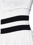 Detail View - Click To Enlarge - ALEXANDER WANG - Floral lace stripe rib knit satin vest