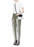 Figure View - Click To Enlarge - ALEXANDER WANG - Flightsuit lacing cotton twill pants