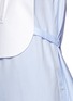 Detail View - Click To Enlarge - ALEXANDER WANG - Piqué bib cotton poplin belted top