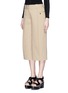 Front View - Click To Enlarge - ALEXANDER WANG - Pleat twill workwear culottes
