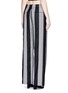 Back View - Click To Enlarge - ALEXANDER WANG - Micro houndstooth stripe wool pants