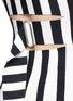 Detail View - Click To Enlarge - ALEXANDER WANG - Stripe ponte knit belt cutout peplum top