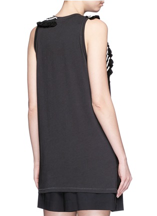 Back View - Click To Enlarge - 3.1 PHILLIP LIM - Stripe ruffle trim jersey tank top
