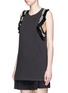 Front View - Click To Enlarge - 3.1 PHILLIP LIM - Stripe ruffle trim jersey tank top