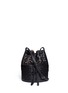 Main View - Click To Enlarge - ALAÏA - 'Petale' lasercut matte leather bucket bag