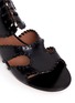 Detail View - Click To Enlarge - ALAÏA - Whipstitch leather gladiator sandals