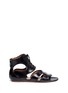 Main View - Click To Enlarge - ALAÏA - Whipstitch leather gladiator sandals