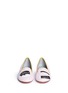 Front View - Click To Enlarge - CHIARA FERRAGNI - 'Flirting' eye wink appliqué glitter slipper flats