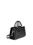 Front View - Click To Enlarge - TORY BURCH - 'Fret-T' cutout leather satchel
