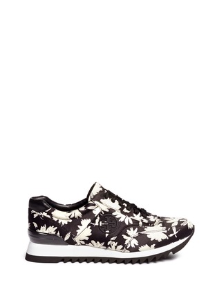 Main View - Click To Enlarge - TORY BURCH - Orchard print sateen sneakers