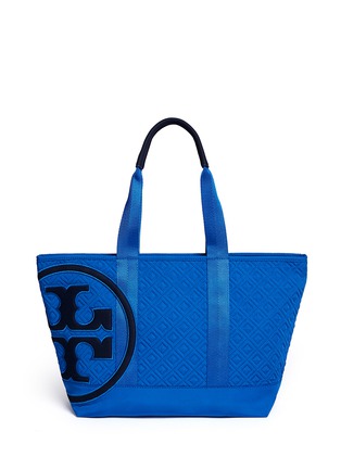 Main View - Click To Enlarge - TORY BURCH - 'Penn' quilted small zip tote