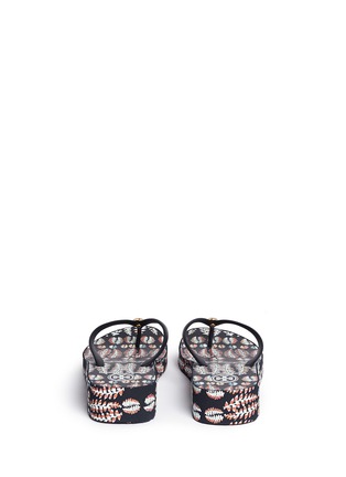 Back View - Click To Enlarge - TORY BURCH - 'Thandie' fern print flip flops