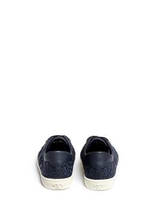 Back View - Click To Enlarge - TORY BURCH - 'Rhea' embroidered leather sneakers
