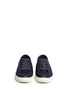 Front View - Click To Enlarge - TORY BURCH - 'Rhea' embroidered leather sneakers