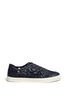 Main View - Click To Enlarge - TORY BURCH - 'Rhea' embroidered leather sneakers