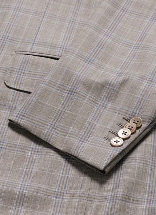  - ISAIA - 'Gregory' tartan plaid Aquaspider wool suit