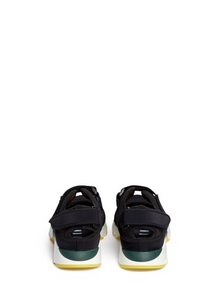 Back View - Click To Enlarge - MARNI - strap mesh techno fabric sneakers