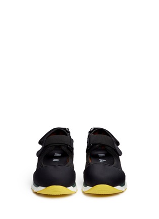 Front View - Click To Enlarge - MARNI - strap mesh techno fabric sneakers