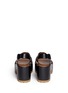 Back View - Click To Enlarge - MARNI - Cross vamp leather slingback wedge sandals