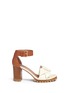 Main View - Click To Enlarge - MARNI - Origami bow lug sole leather sandals