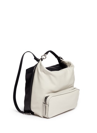 Figure View - Click To Enlarge - MARNI - 'Zaino' slouchy leather three-way satchel backpack
